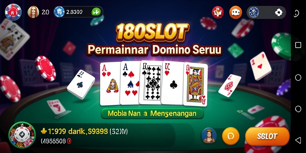 Gameplay seru dalam 180SLOT yang menampilkan domino.