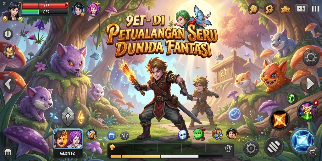 Gameplay aksi dan eksplorasi yang mendebarkan dalam 9ET.