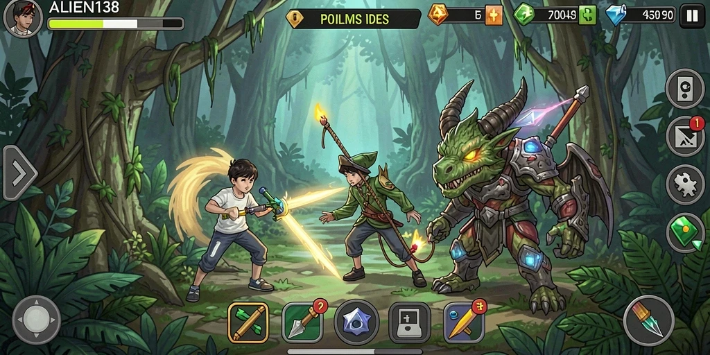 Gameplay ALIEN138 yang santai dan menarik dalam genre Idle.