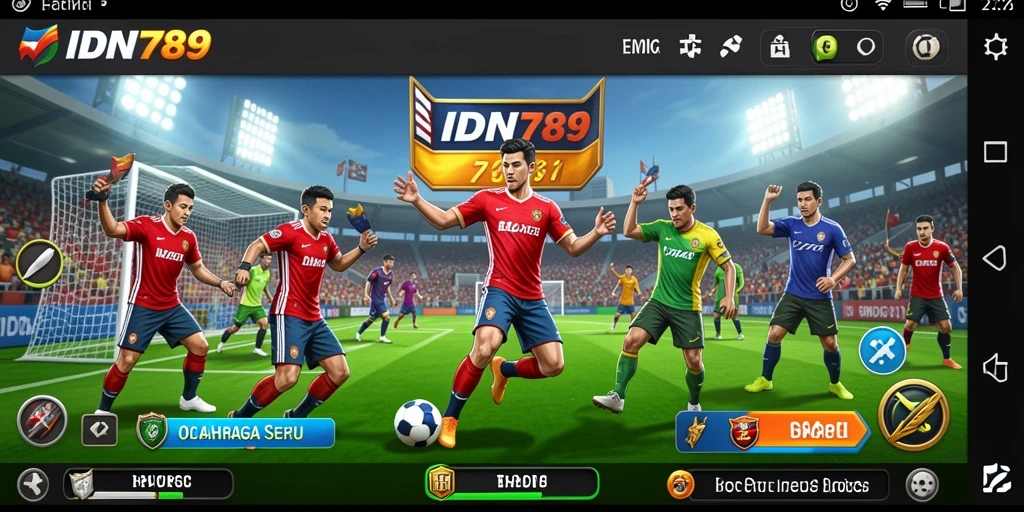 Tampilan gameplay seru di IDN789 dengan aksi olahraga menegangkan.