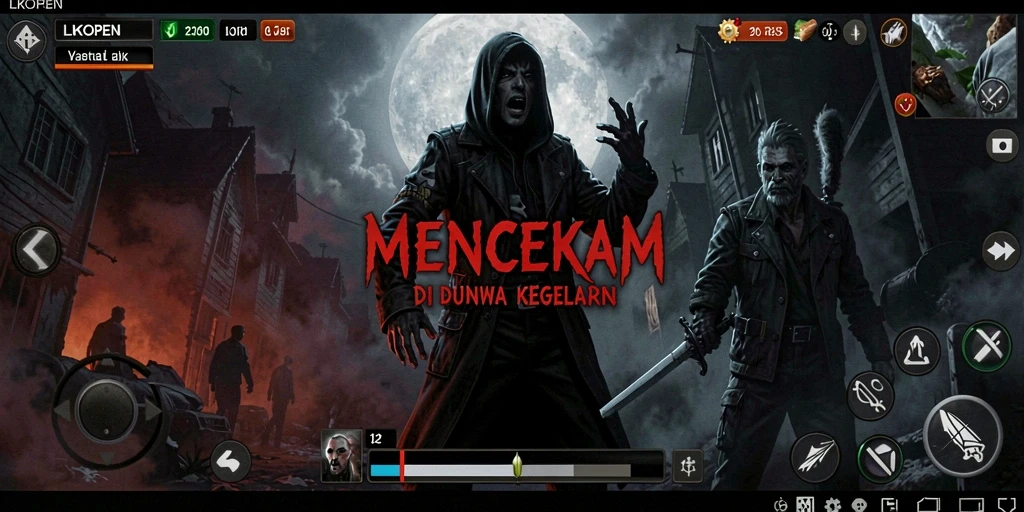Tampilan gameplay mencekam LKOPEN yang menegangkan dan penuh misteri.