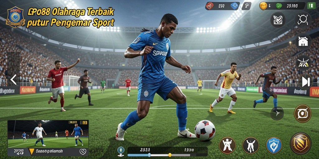 Tampilan menarik dari gameplay olahraga LPO88 yang seru.