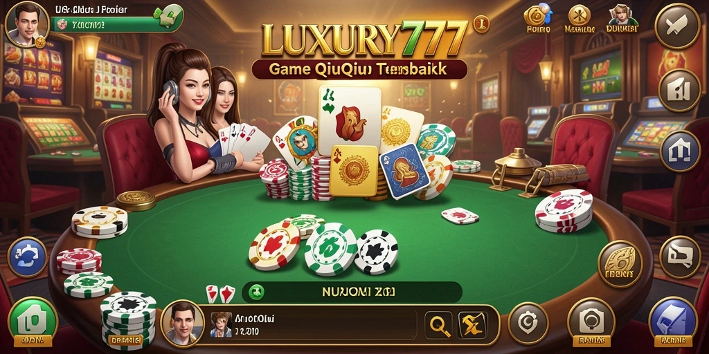 Screenshot menunjukkan gameplay seru QiuQiu di LUXURY777.
