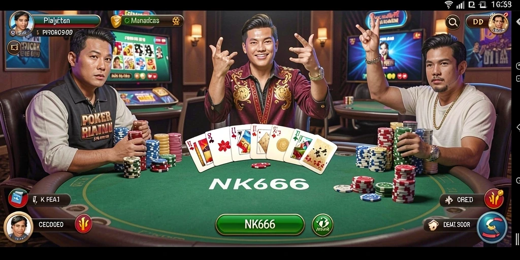 Tampilan screenshot gameplay seru di NK666 dengan pemain yang antusias.