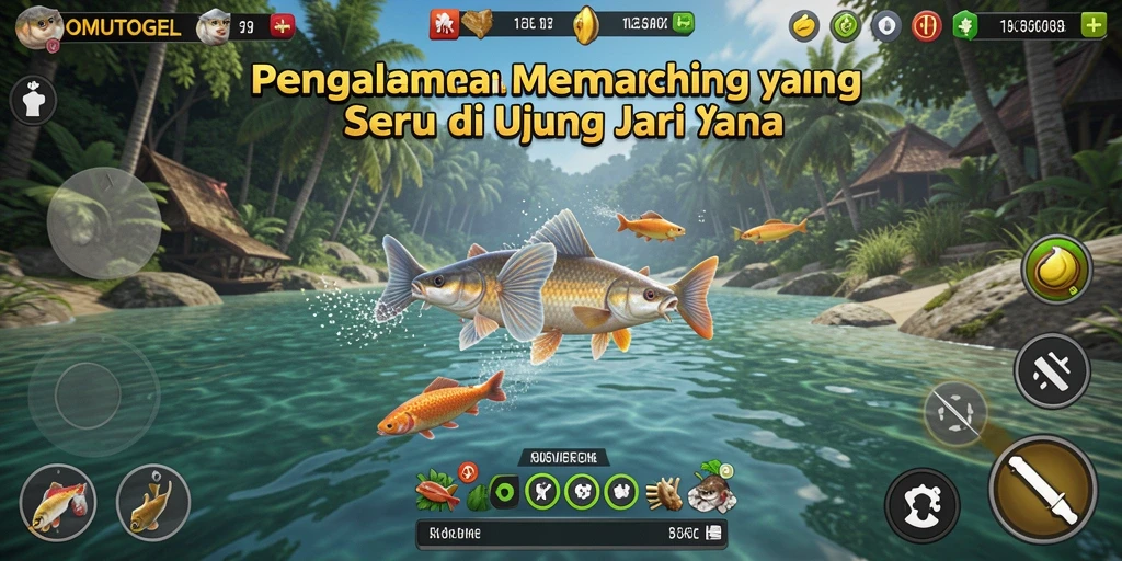 Tangkapan ikan yang mengasyikkan dalam gameplay OMUTOGEL.