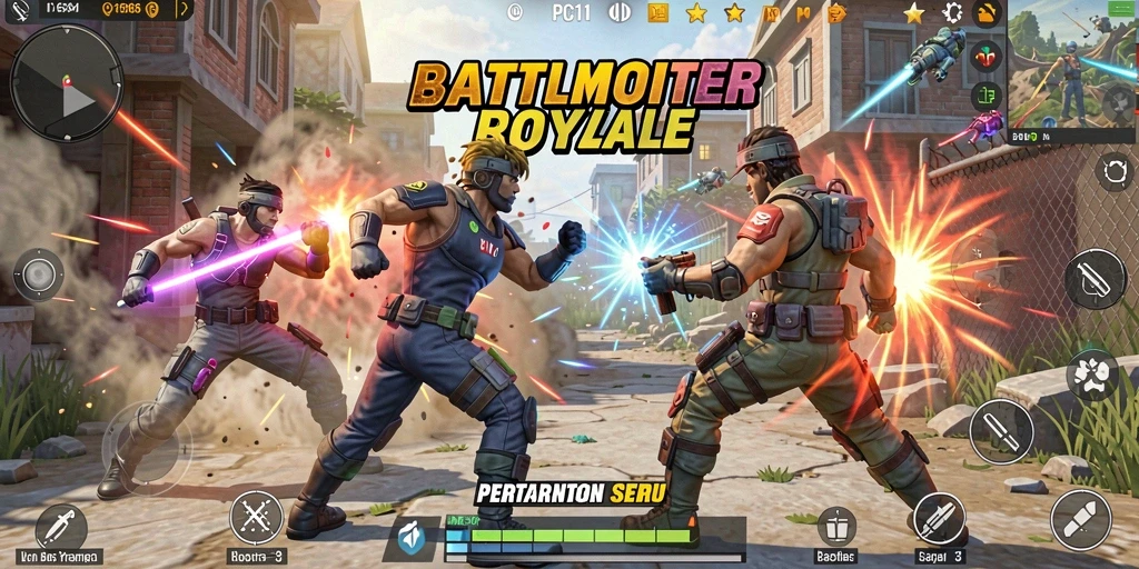 Tampilan aksi seru dalam gameplay PG11 yang intens.