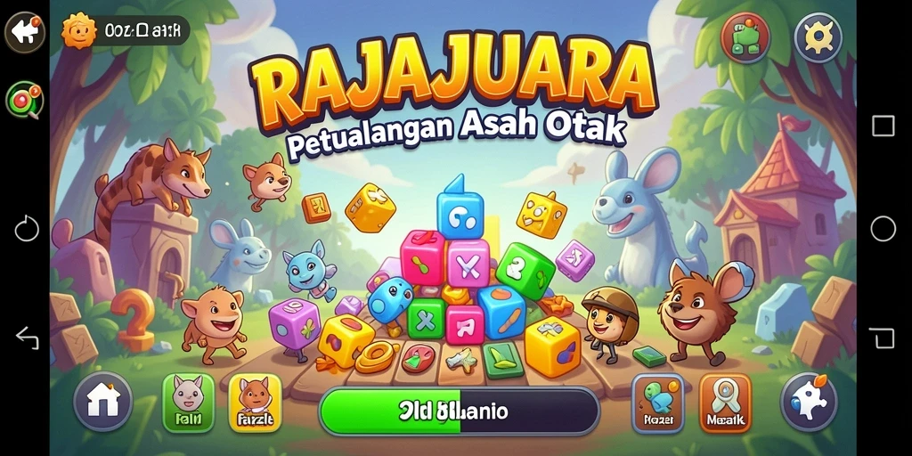 Tampilan gameplay yang menarik dan penuh tantangan dari RAJAJUARA.