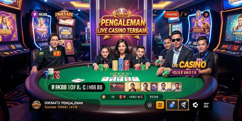 Tampilan menarik dari gameplay Live Casino di RK88 yang mengasyikkan.