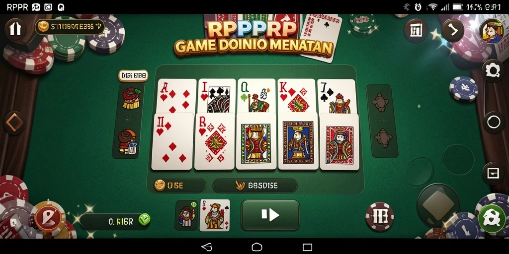 Tampilan menarik gameplay RPRPRP dengan kartu domino.