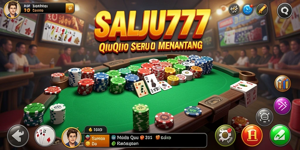 Tampilan menarik dari gameplay SALJU777 yang penuh aksi QiuQiu.