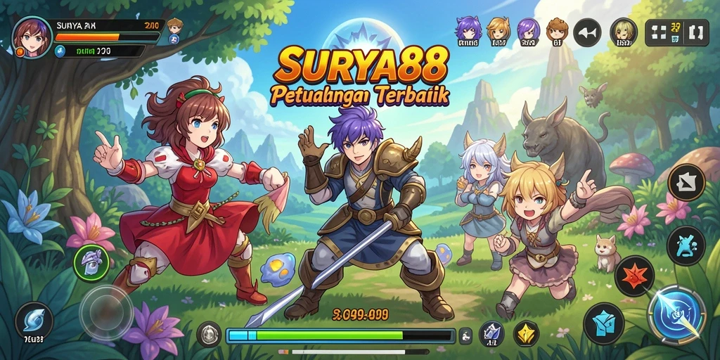 Tampilan menakjubkan dari gameplay anime SURYA88.