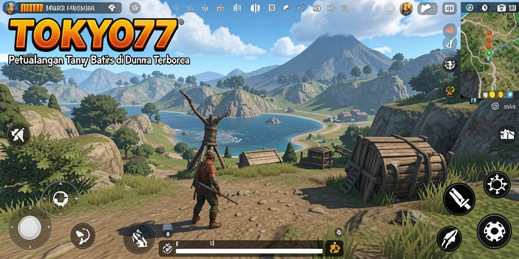 Screenshot gameplay TOKYO77 dengan aksi seru di dunia terbuka.