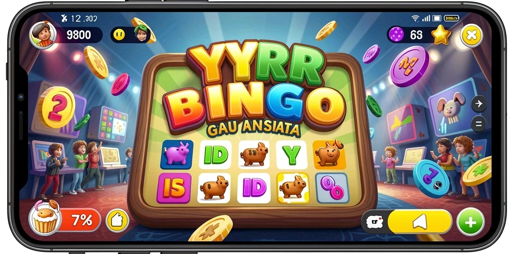 Tangkapan layar YYRR menampilkan antarmuka permainan Bingo yang menarik.